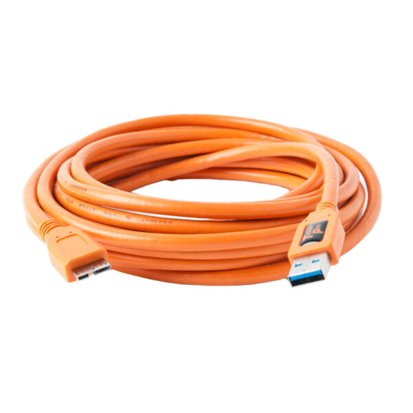 Tether Tools TetherPro USB 3.0 Male to Micro-B 4.6m Oranje