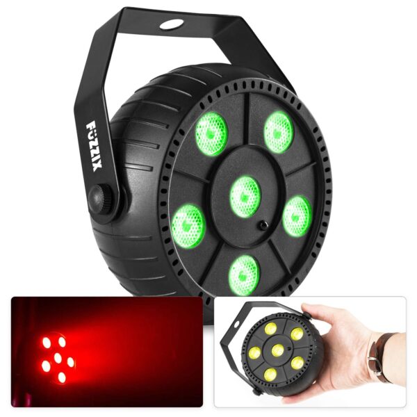 Retourdeal - Fuzzix PLP10 RGB LED PAR met ingebouwde accu - 6x 2W