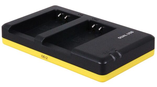 Duo oplader voor 2 camera accu's Nikon EN-EL20 en EN-EL20a