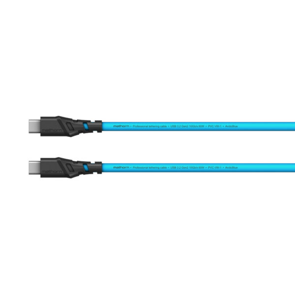 Mathorn Tethering kabel USB-C naar USB-C Arctic Blauw 5m