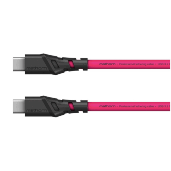 Mathorn Tethering kabel USB-C naar USB-C Magenta 5m