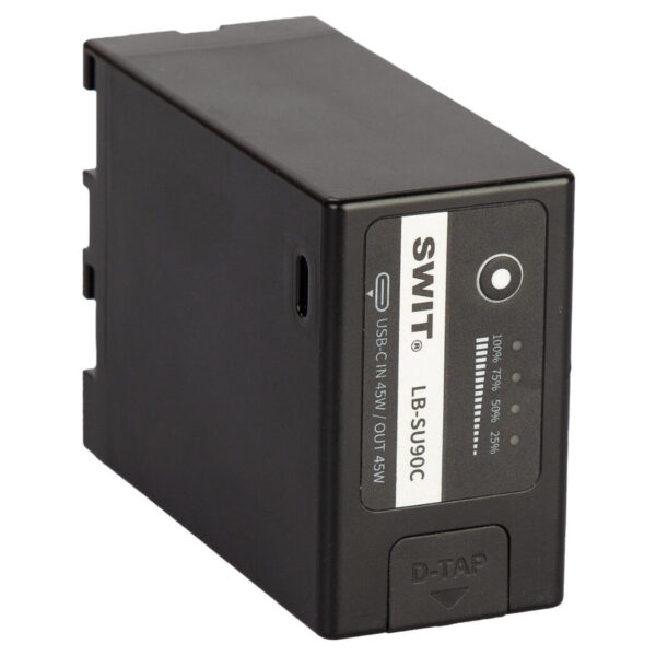SWIT LB-SU90C 90Wh BP-U-type DV battery with USB-C and D-tap