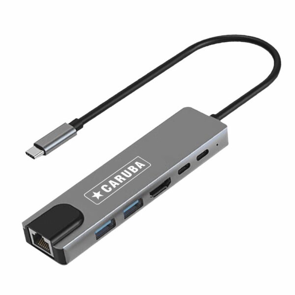 Caruba 6-in-1 USB-C Hub met Ethernet