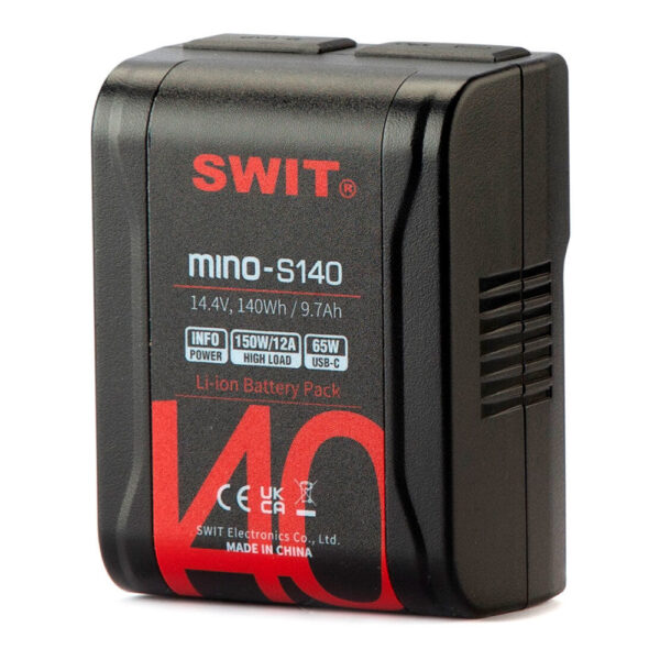 SWIT Mino-S140 Pocket 140Wh V-mount accu met D-Tap en USB