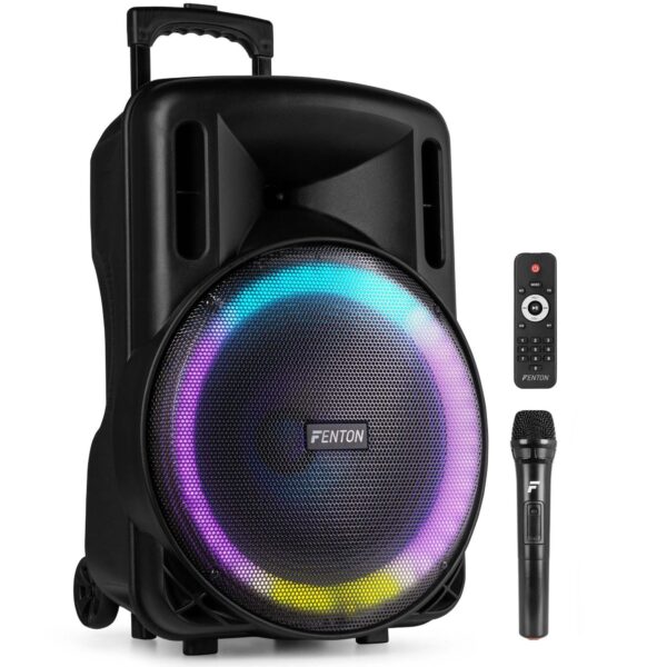 Retourdeal - Fenton FT15LED MK2 party speaker met Bluetooth - Karaoke