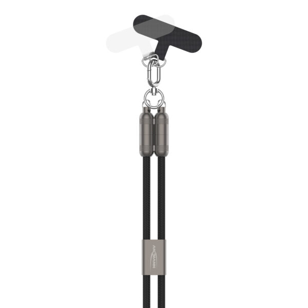 Ansmann Lanyard kabel USB-C naar USB-C - 120cm - zwart