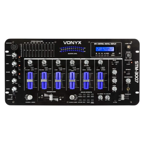 Retourdeal - Vonyx STM-3007 19 inch DJ Mixer 6 Kanaals