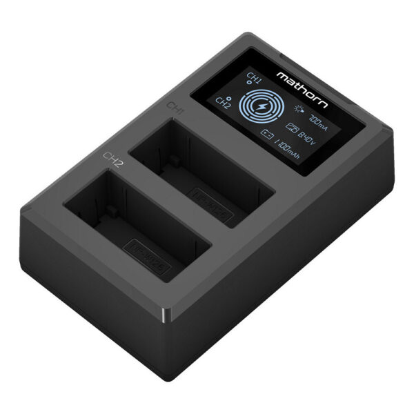 Mathorn dual charger MBC-D130 USB-C for Fujifilm NP-W126S