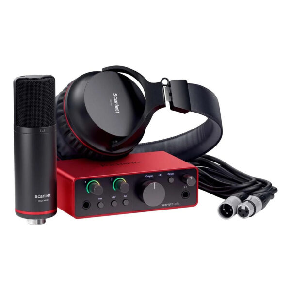 Focusrite Scarlett Solo 4th Gen Audio Interface - Podcast/Studio kit