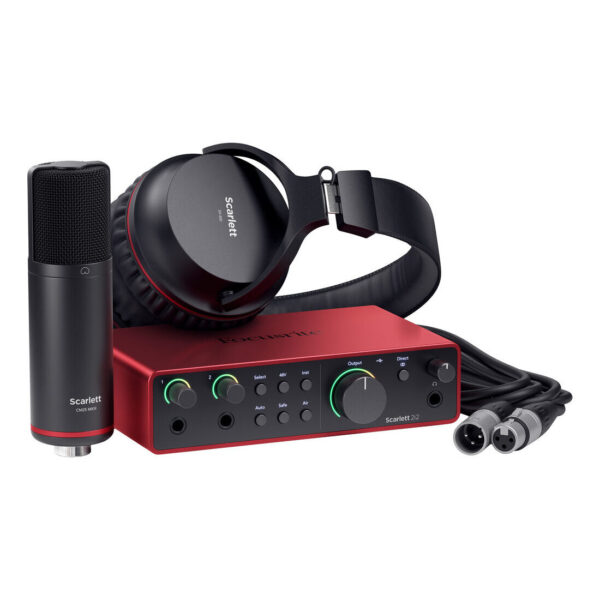 Focusrite Scarlett 2i2 4th Gen Audio Interface - Podcast/Studio kit