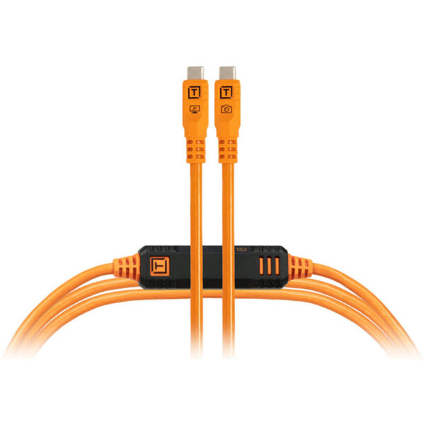 Tether Tools TetherPro Optima 10G USB-C Straight 4.6m Oranje