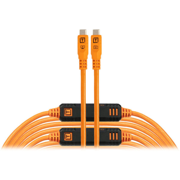 Tether Tools TetherPro Optima 10G USB-C Straight 9.4m Oranje