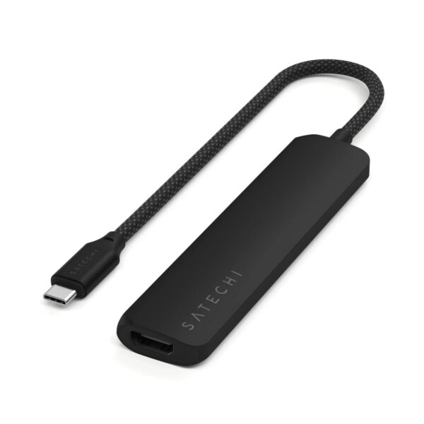 Satechi Slim USB-C 6-in-1 4K Multiport Adapter Black