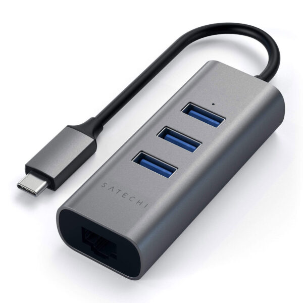 Satechi USB-C 2-in-1 Hub (ethernet) Space Grey