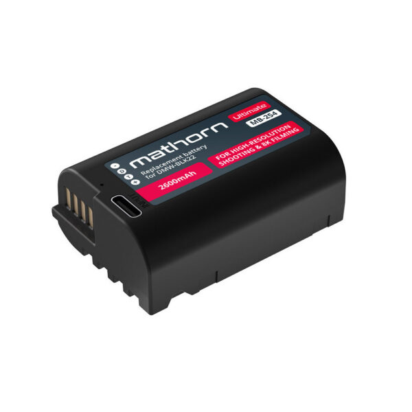 Mathorn MB-254 accu USB-C (Panasonic DMW-BLK22)