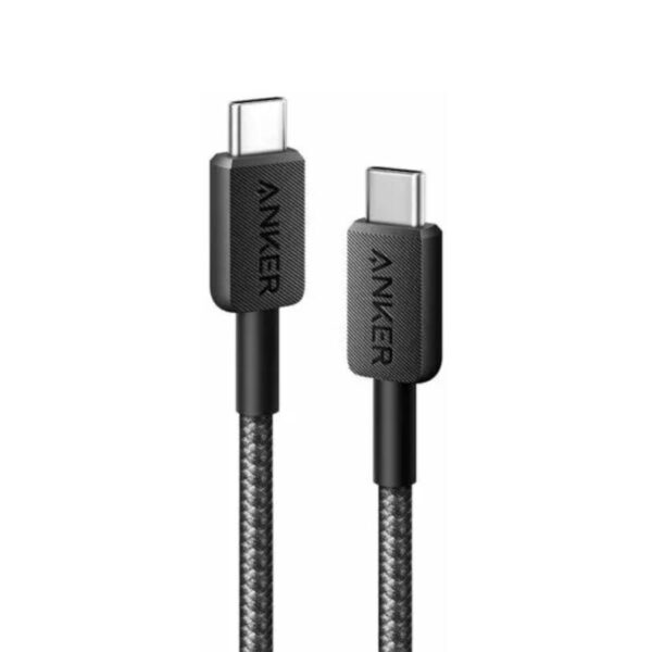 Anker 322 (60W) Gevlochten USB-C naar USB-C Kabel 3m Zwart
