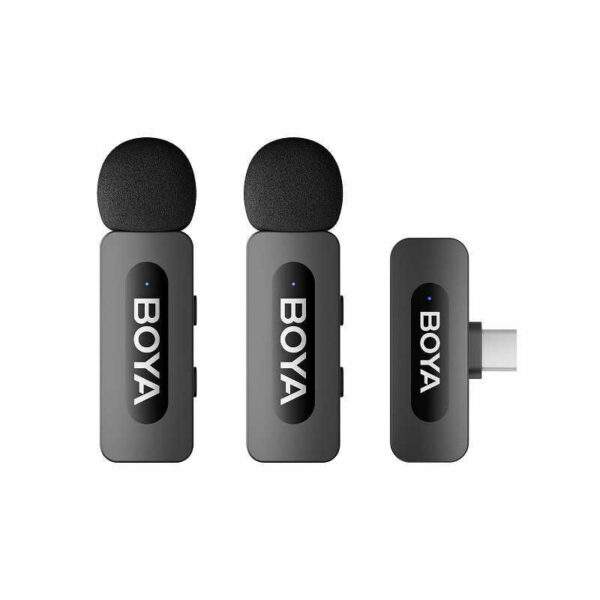 Boya BY-V20 V2.0 Wireless microphone for USB-C (2 x transmitter & 1 x receiver)