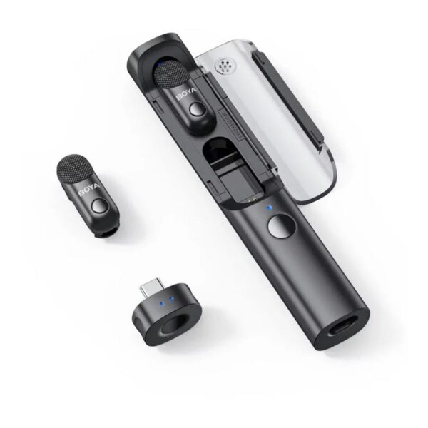 Boya Magic 05 Wireless Mic - 2 TX + 1 RX - USB-C - met Charging Case
