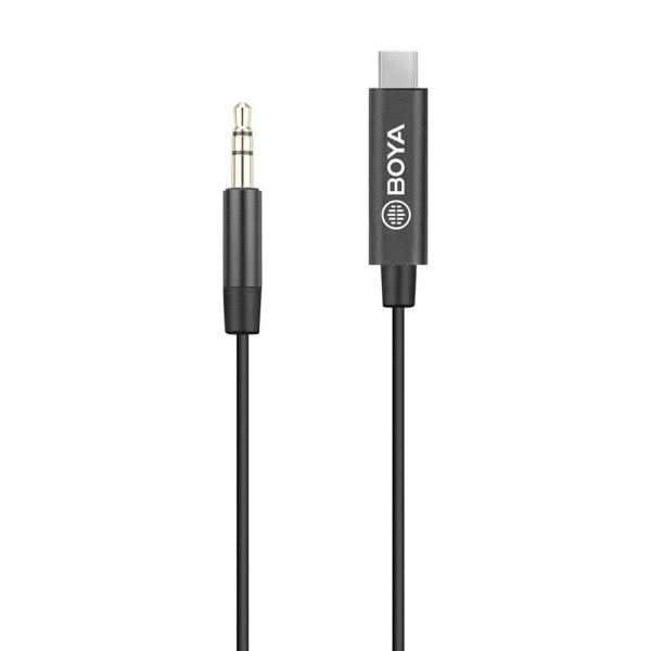 Boya BY-K2 3.5mm TRS (Male) to Type-C (Male) Audio Adapter