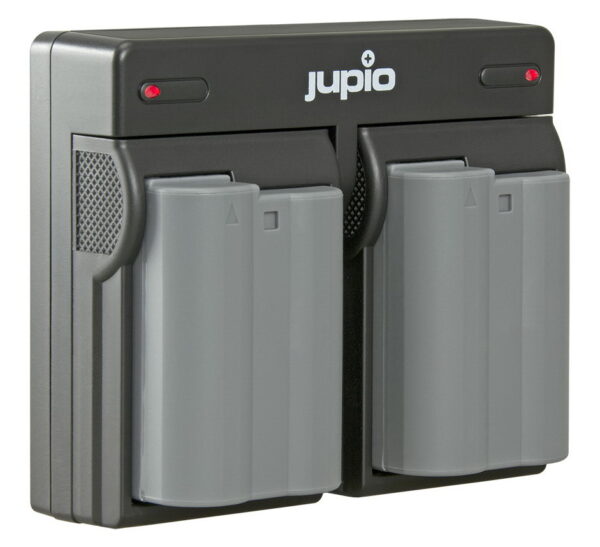 Jupio Kit: 2 x camera-accu EN-EL15B 1700mAh + USB Dual lader