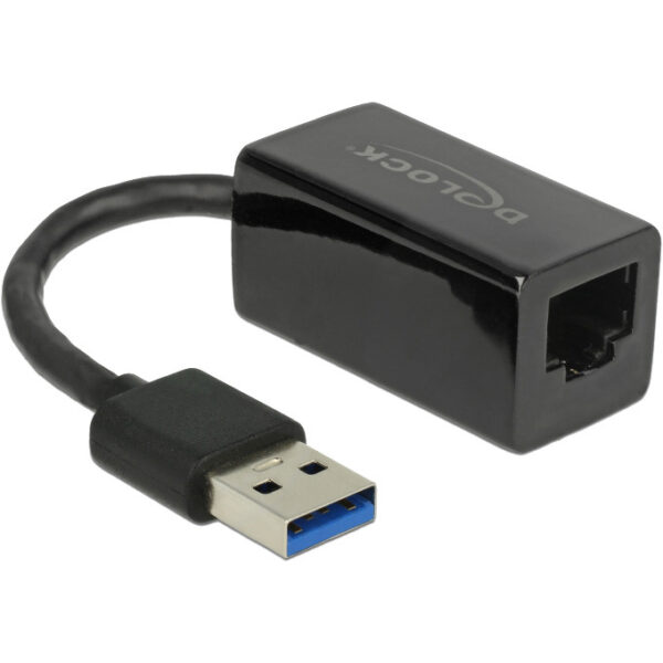 DeLOCK SuperSpeed USB-A (USB 3.1 Gen 1) male > Gigabit LAN 10/100/1000 Mbps compact adapter