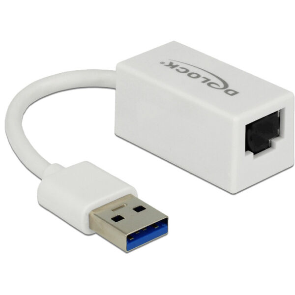 DeLOCK SuperSpeed USB-A (USB 3.1 Gen 1) male > Gigabit LAN 10/100/1000 Mbps compact adapter
