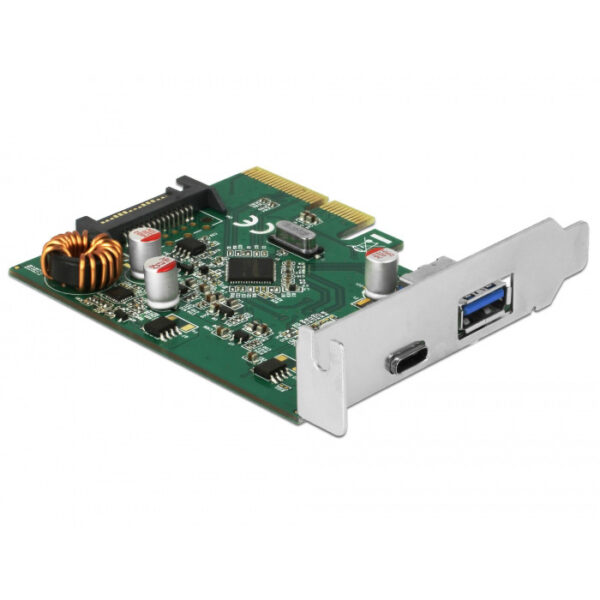 DeLOCK PCIe > 1x USB C + 1x USB A usb-controller