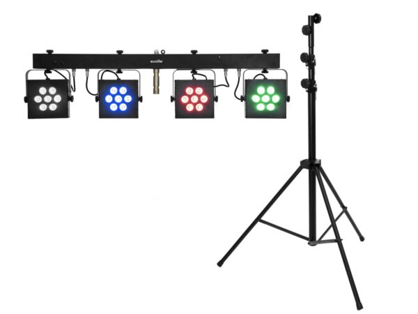 EUROLITE Set LED KLS-3002 + STV-60-WOT EU Steel Stand black