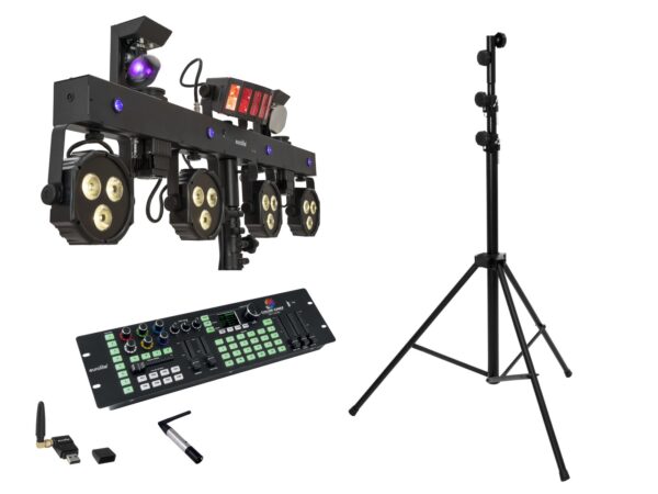 EUROLITE Set LED KLS Scan Next FX Compact Light Set + Controller + Steel Stand