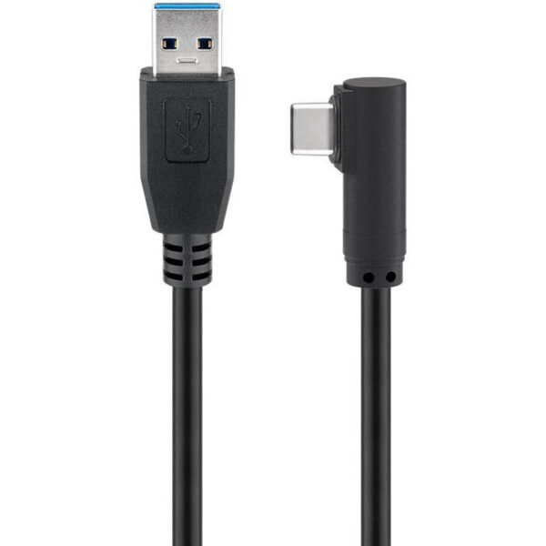 goobay USB-C > USB-A 3.0 90° kabel