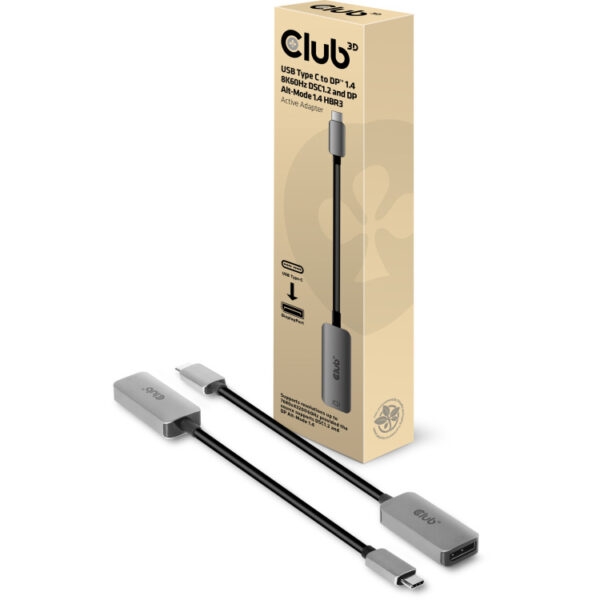 Club 3D USB Type C - DP1.4 Active Adapter