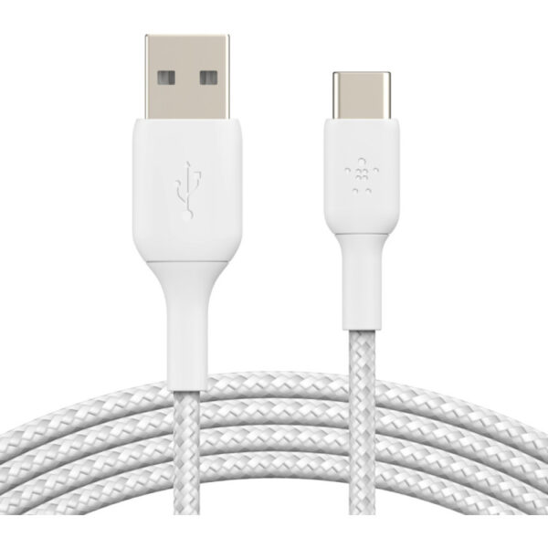 Belkin BOOSTCHARGE gevlochten USB-C naar USB-A kabel