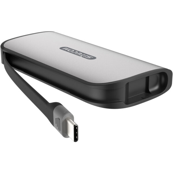 Sitecom USB-C Triple Display adapter met USB-C power delivery