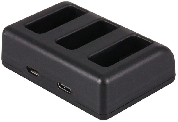 Triple Acculader GoPro Hero5, Hero6, Hero7, Hero (2018), Hero8 - Laadt 3 accu's, ook tegelijkertijd