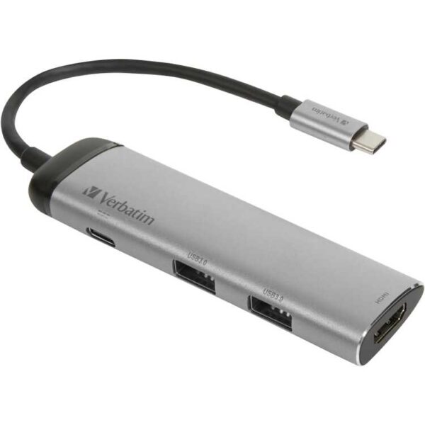 Verbatim USB 3.2 Gen 1 multiport hub, USB-C > 2x USB-A + USB-C + HDMI usb-hub