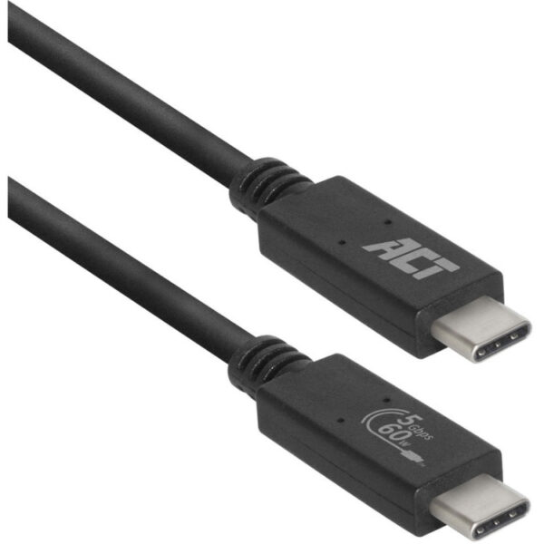 ACT Connectivity USB 3.2 Gen1 aansluitkabel C male - C male 2 meter USB-IF gecertificeerd