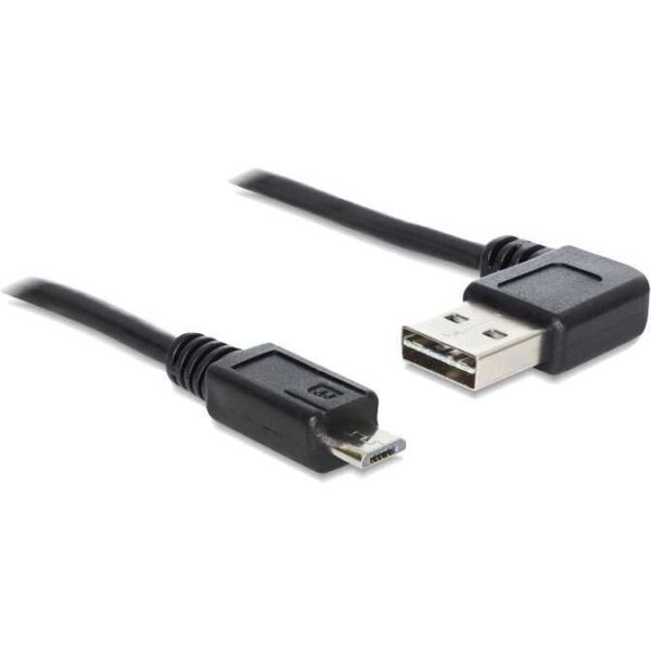 DeLOCK USB-A 2.0 90° > Micro-USB-B kabel