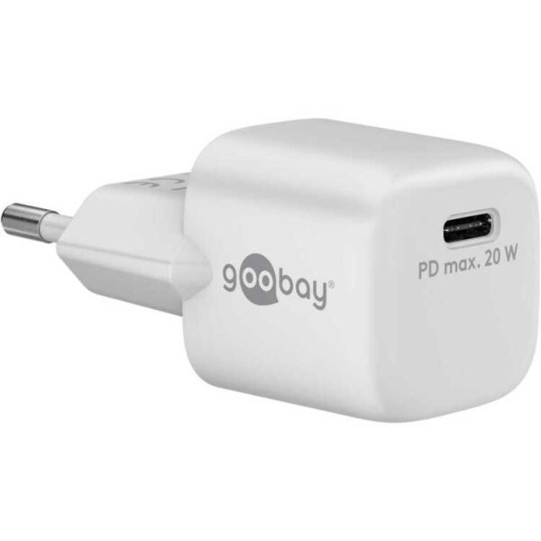 goobay USB-C PD GaN snellader Nano (20 W) oplader