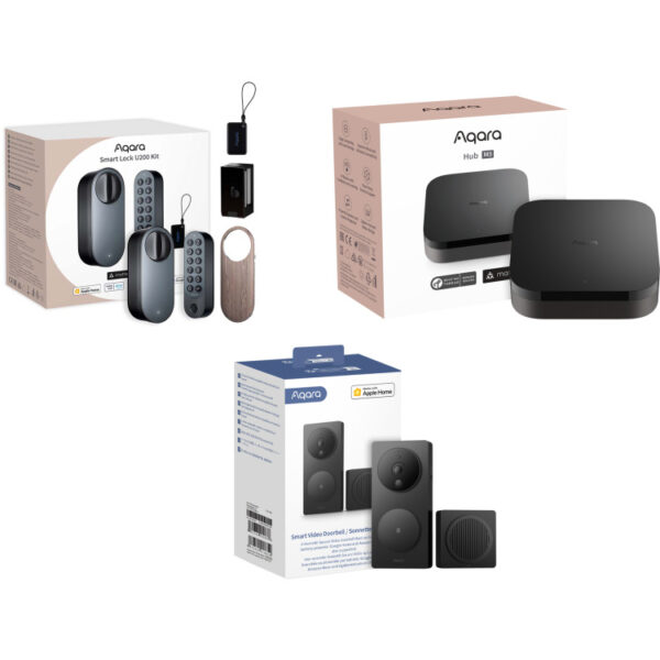 Aqara Smart Lock U200 Kit + Hub M3 + Smart Video Doorbell G4 set