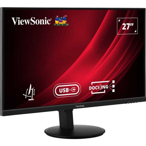 ViewSonic VG2709U-2K dockingmonitor met dubbele luidsprekers en Daisy Chain ledmonitor