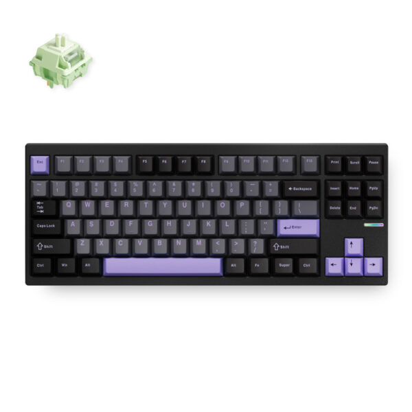 MCHOSE GX87 Max: Black Anodic Oxidation Matcha Latte V2 Aluminum Custom Mechanical toetsenbord