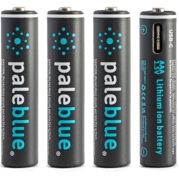 Paleblue AAA (USB-C) Oplaadbare batterij, 4 stuks