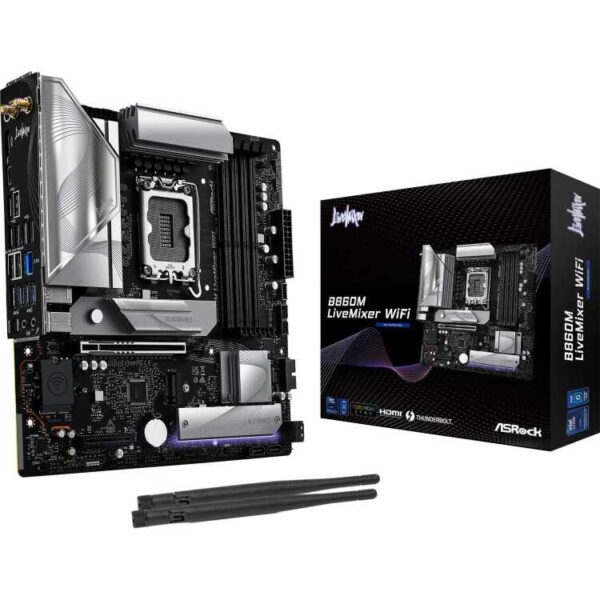 ASRock B860M LiveMixer WiFi moederbord