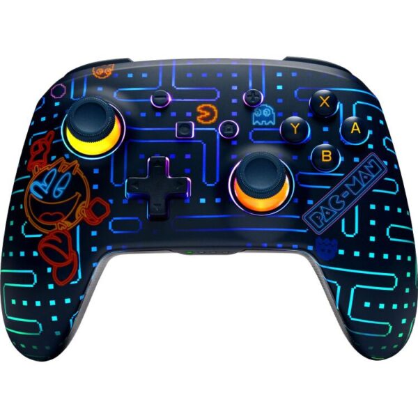 PowerA Enhanced Wireless Controller for Nintendo Switch with Lumectra - PAC-MAN Neon Arcade gamepad