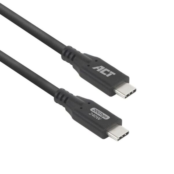 ACT Connectivity USB4 20Gbps 240W USB Type-C kabel, 2 meter