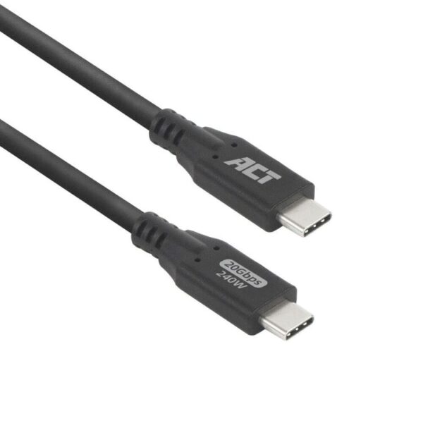 ACT Connectivity USB4 20Gbps 240W USB Type-C kabel, 0,5 meter
