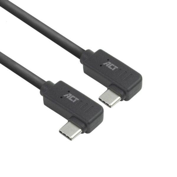 ACT Connectivity USB 3.2 USB-C (links/rechts haaks) naar USB-C (links/rechts haaks) kabel