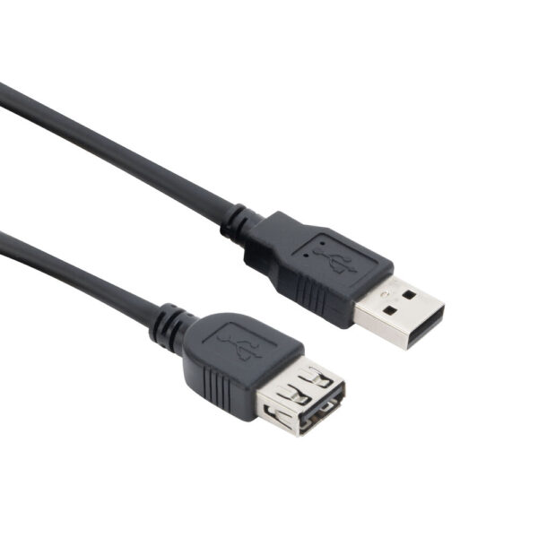 ACT SB2230 USB-A Male 2.0/USB-A Female | Zwart | 3 meter