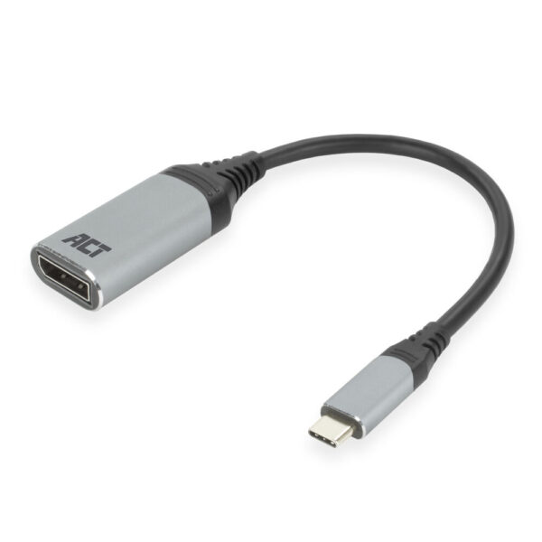 ACT AC7030 USB-C naar DisplayPort (f) Adapter 4K @ 60Hz - 15 cm