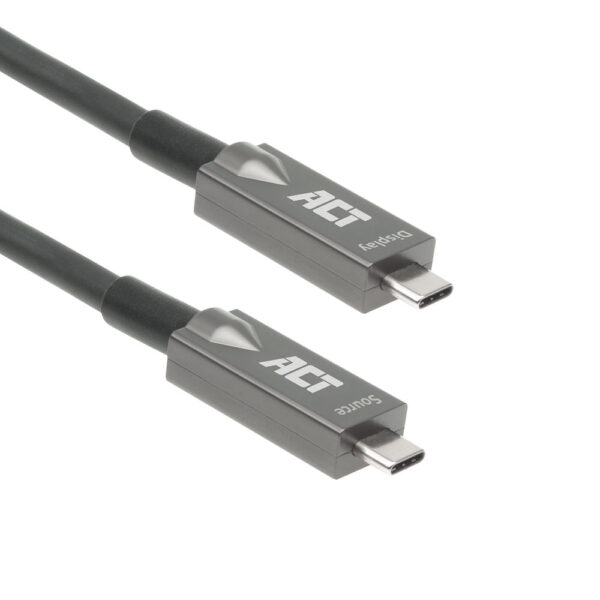 ACT AK4307 Actieve Optische USB-C Kabel 3.2 Gen2 | AOC/Hybride | 4K | 7,5 meter